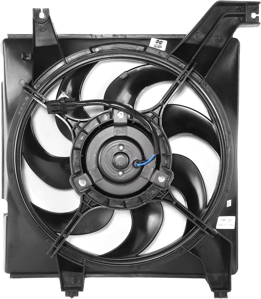 Factory Style Radiator Fan Assembly Compatible with 2003-2008 Tiburon 2.7L,OEM-RF-1141