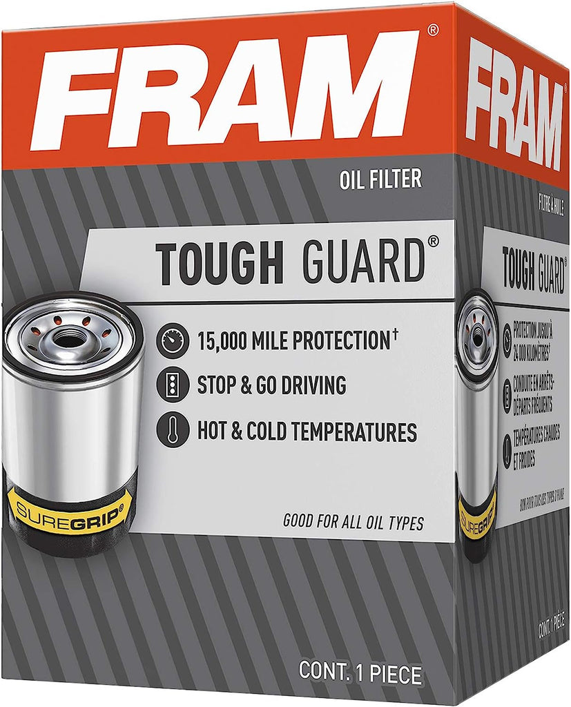 Tough Guard Replacement Oil Filter TG3976A, Designed for Interval Full-Flow Changes Lasting up to 15K Miles