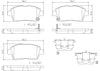 Front Disc Brake Pad Set for Prius, Echo, MR2 Spyder, Xa, Xb, Celica (P83051N)