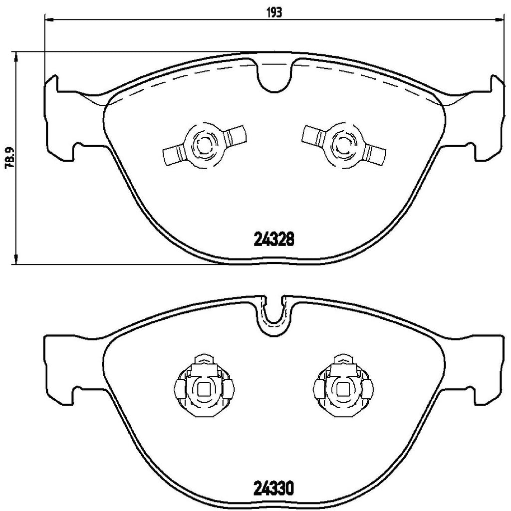 Brembo Front Disc Brake Pad Set for BMW (P06066)