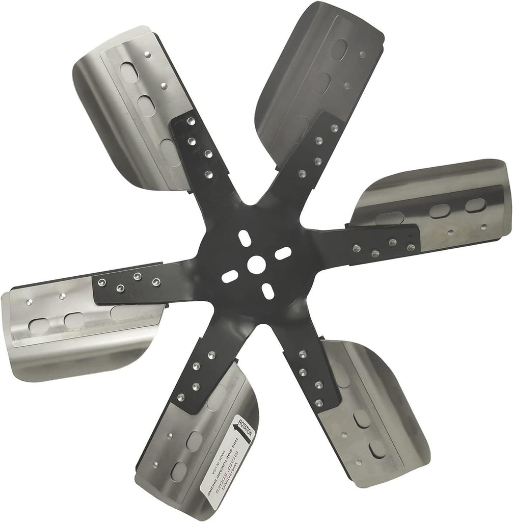 17618 Heavy Duty Flex Fan 18'' Dia Reverse Rotation Blades Blk Hub