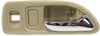Interior Door Handle Set Compatible with 1994-1997 Honda Accord Front, Driver and Passenger Side Beige Bezel with Chrome Lever Sedan