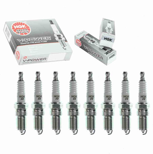 8 Pc NGK V-Power Spark Plugs Compatible with GMC Savana 2500 4.8L 5.3L 5.7L 6.0L V8 1998-2017