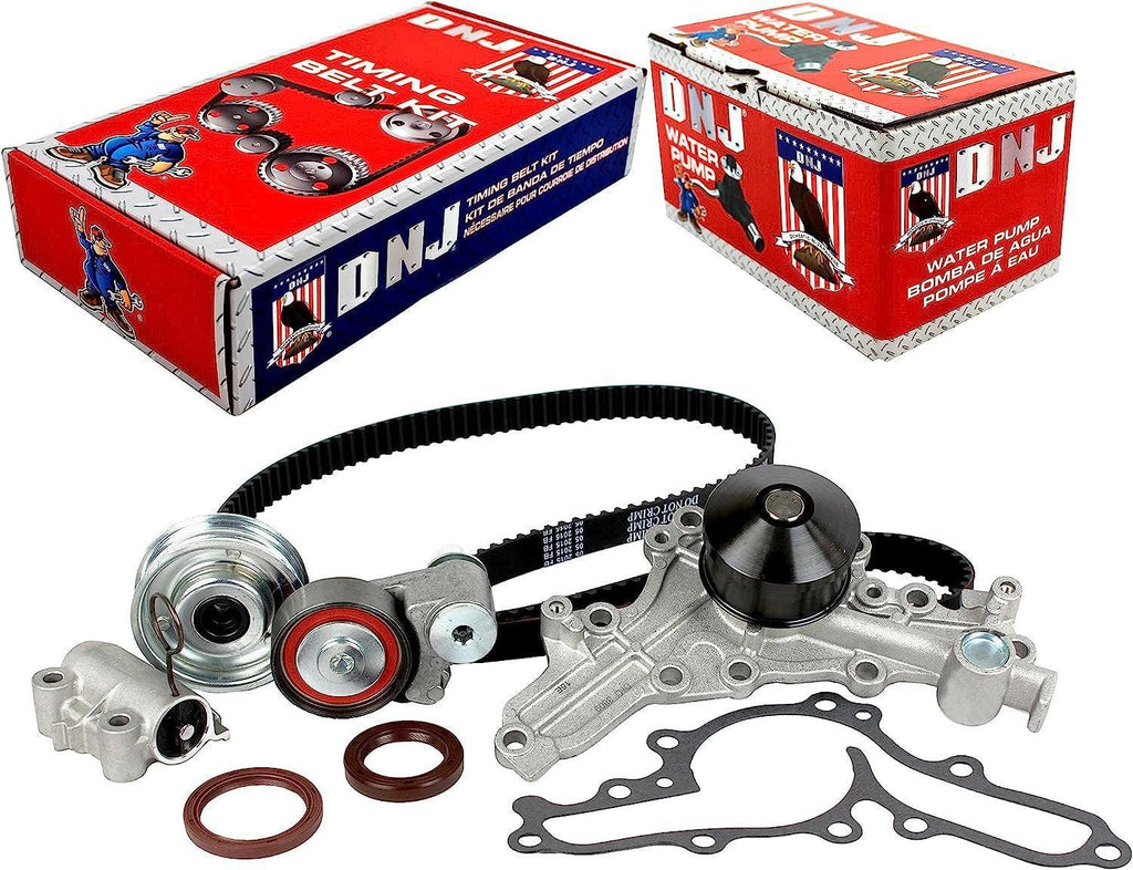 DNJ TBK166WP Timing Belt Kit with Water Pump for 2007-2015 / Mitsubishi/Outlander / 3.0L / SOHC / V6 / 24V / 182Cid / 6B31