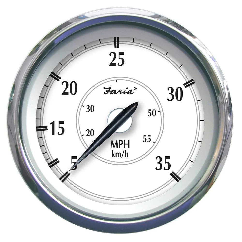 Newport SS 4 Inch Speedometer (35 MPH) Pitot - 45008