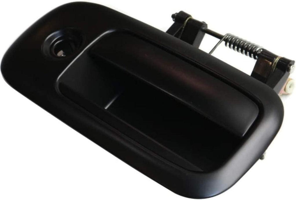 For GMC Savana 3500 Exterior Door Handle Rear, Passenger Side - Side Sliding Door Smooth Black (2010-2016) | with Key Hole| Trim:All Submodels