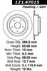 Centric Rear Disc Brake Rotor for 1992-1997 SVX (121.47015)