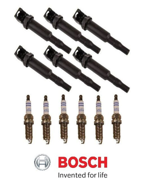 08-10 OEM BOSCH 6X Ignition Coils+6X Spark Plugs for BMW E90 E91 E92 E93 328I