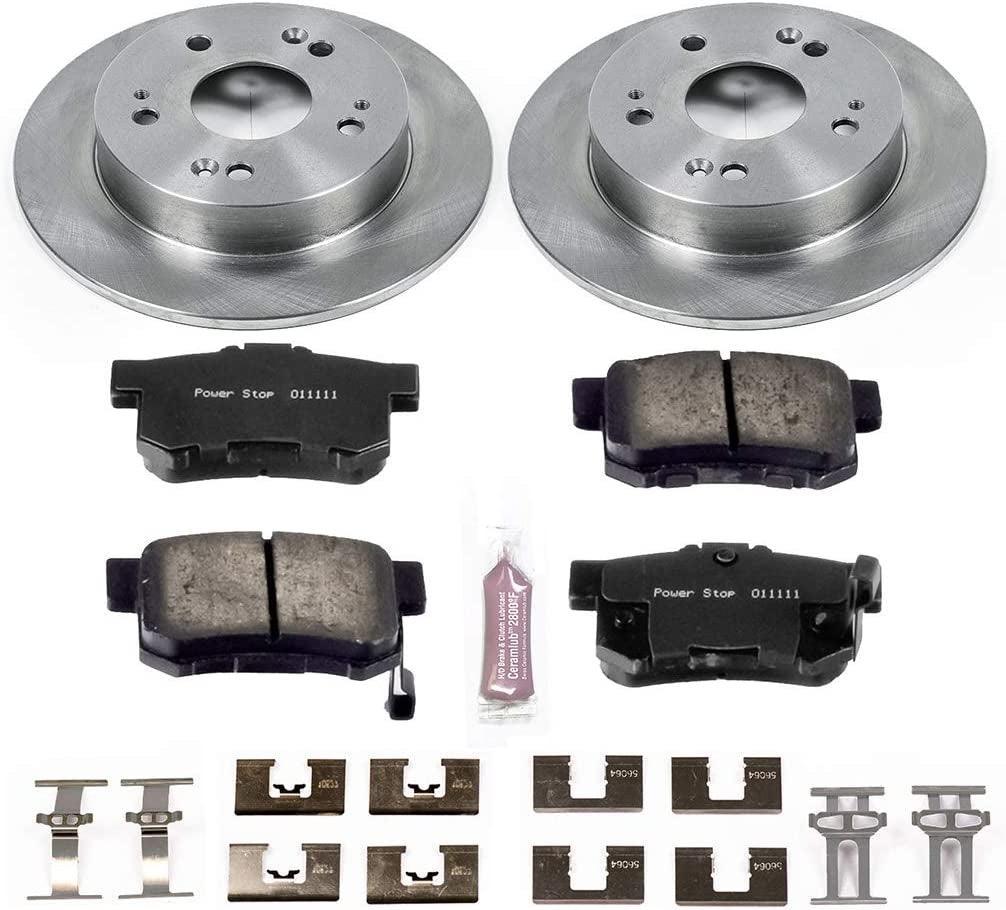 Rear KOE1243 Stock Replacement Brake Pad and Rotor Kit Autospecialty