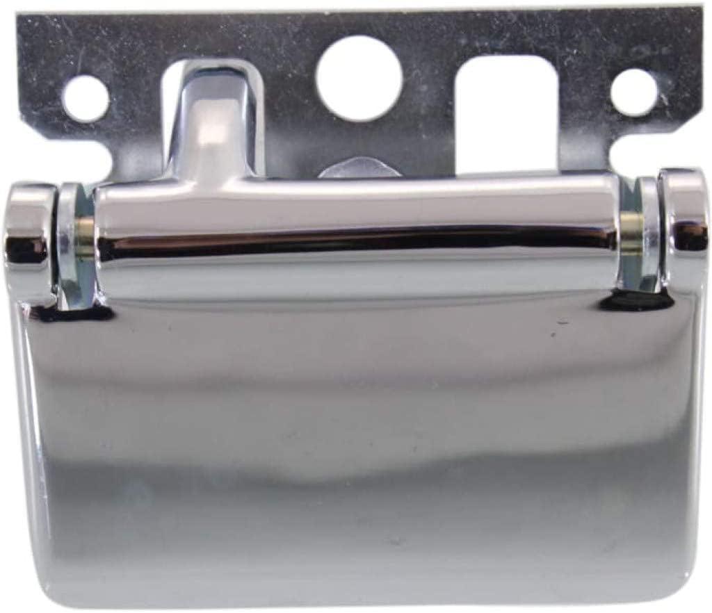 for Ford E-250 Econoline Interior Door Handle Rear, Driver Side - Side Hinged Door Chrome (1988-2002) | Trim: Custom/Xl