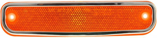 For GMC Jimmy Side Marker Light Assembly 1978 1979 1980 R=L Single Piece W/ Chrome Trim Plastic Amber Halogen DOT for GM2550108| 18-1198-6