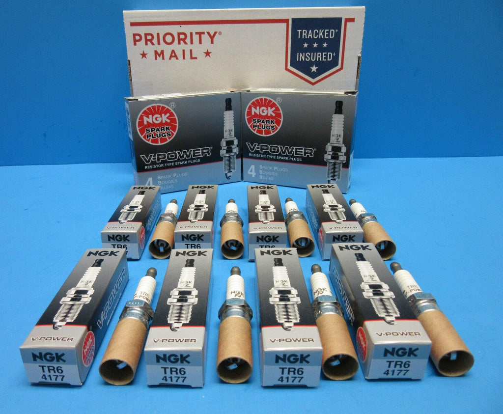Set of 8 Spark Plugs Genuine NGK 4177 OEM # TR6 V-Power V8