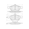 Centric Front Disc Brake Pad for Escape, Mariner, Tribute (104.10470)