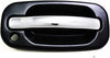 for Cadillac Escalade Exterior Door Handle Front, Passenger Side Smooth Black Bezel with Chrome Lever (2002-2006) | with Key Hole | Trim: Base | GM1311187 | 15745148