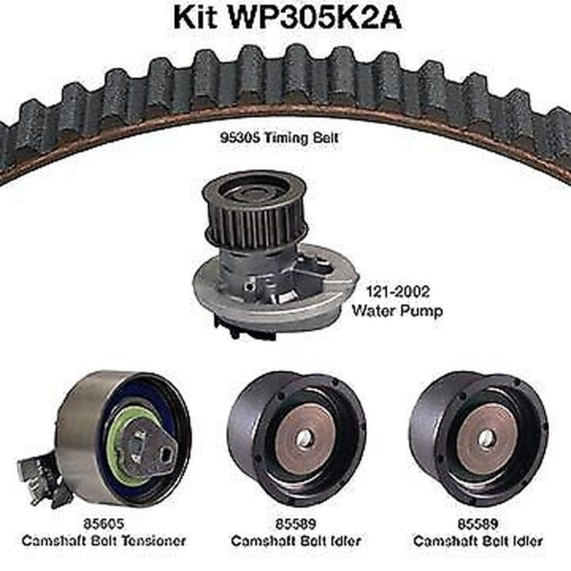 Dayco Engine Timing Belt Kit with Water Pump for Isuzu WP305K2A