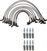 Denso Wire Set 8Mm & 8 Iridium Power Spark Plug 0.044 Kit for Ford 5.8L V8 VIN H