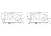 Front Disc Brake Pad Set for Explorer, Flex+More (P24178N)