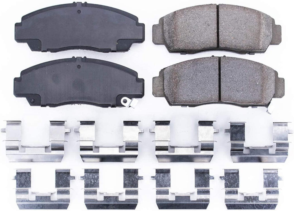 17-787, Z17 Front Ceramic Brake Pads with Hardware