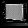 OEM-RA-13351 Factory Style Aluminum Core Radiator Compatible with 13-15 Cadillac ATS / 14-15 CTS AT/MT