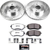 K6111-26 Front Z26 Carbon Fiber Brake Pads with Drilled & Slotted Brake Rotors Kit