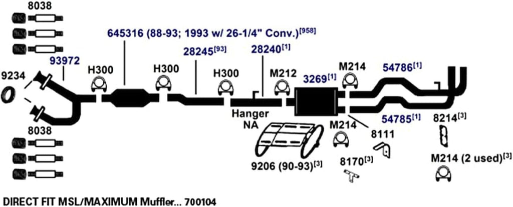 28245 Exhaust Pipe