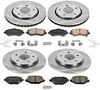 KOE6563 Autospecialty Front and Rear Replacement Brake Kit-Oe Brake Rotors & Ceramic Brake Pads