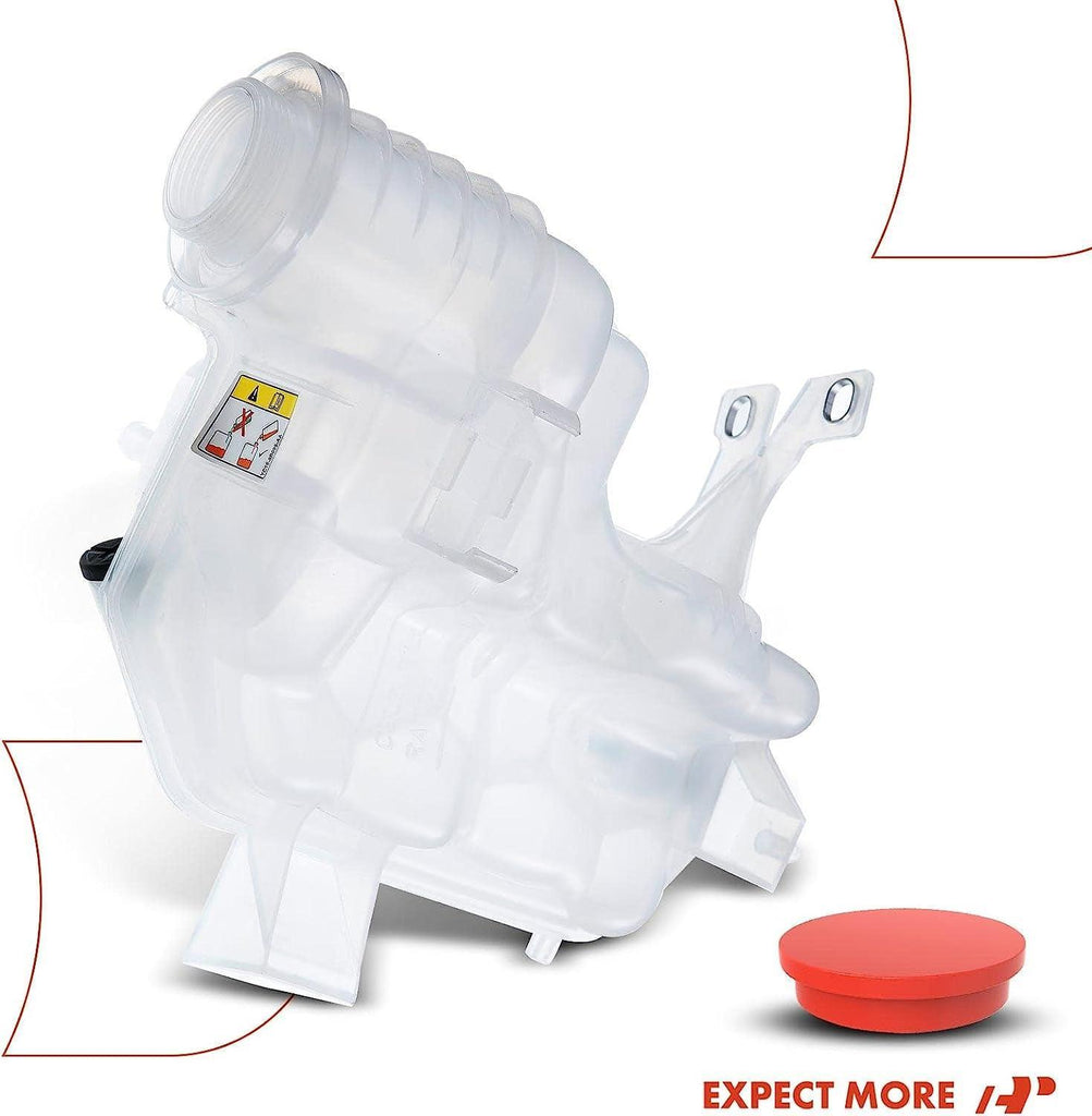 A-Premium Coolant Recovery Overflow Reservoir Tank - with Sensor - Compatible with Land Rover (L319) LR3 05-09, LR4 10-16 & (L320) Range Rover Sport 06-13, Sport Utility, Replace# PCD500030, PCF500011