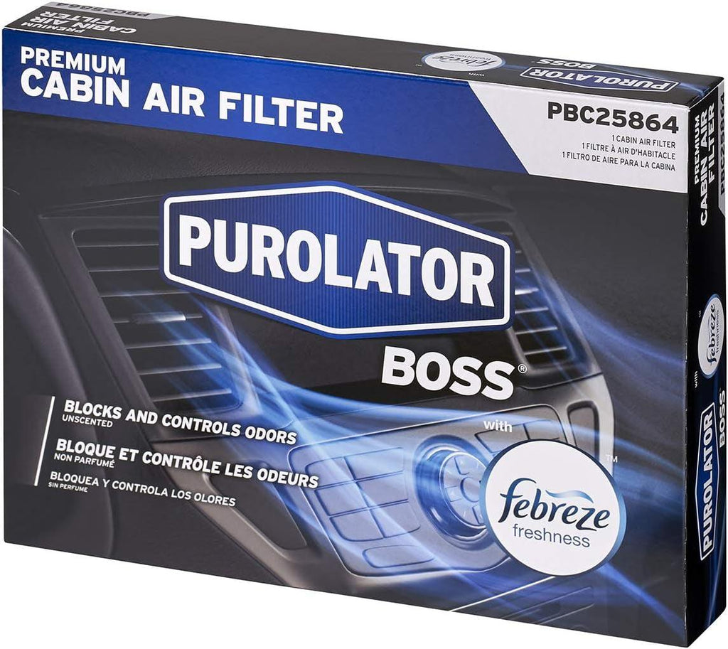 PBC25864 boss Premium Cabin Air Filter with Febreze Freshness Fits Select Nissan