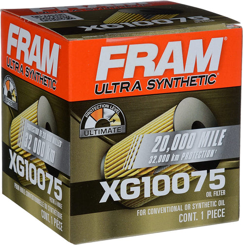 Ultra Synthetic Automotive Replacement Oil Filter, Designed for Synthetic Oil Changes Lasting up to 20K Miles, XG10075 (Pack of 1)