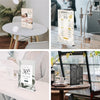 Vlaseo Acrylic Sign Holder 8.5 X 11 Inch, Double Side Clear T Shape Acrylic Table Sign Stands for Home Office Retail Show Fair Restaurants Wedding Reception Party Decoration(6 Pack)