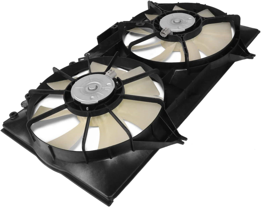 OEM-RF-1082 Factory Style Dual Radiator Cooling Fan Assembly Compatible with 02-03 ES300 / 04-08 Solara V6