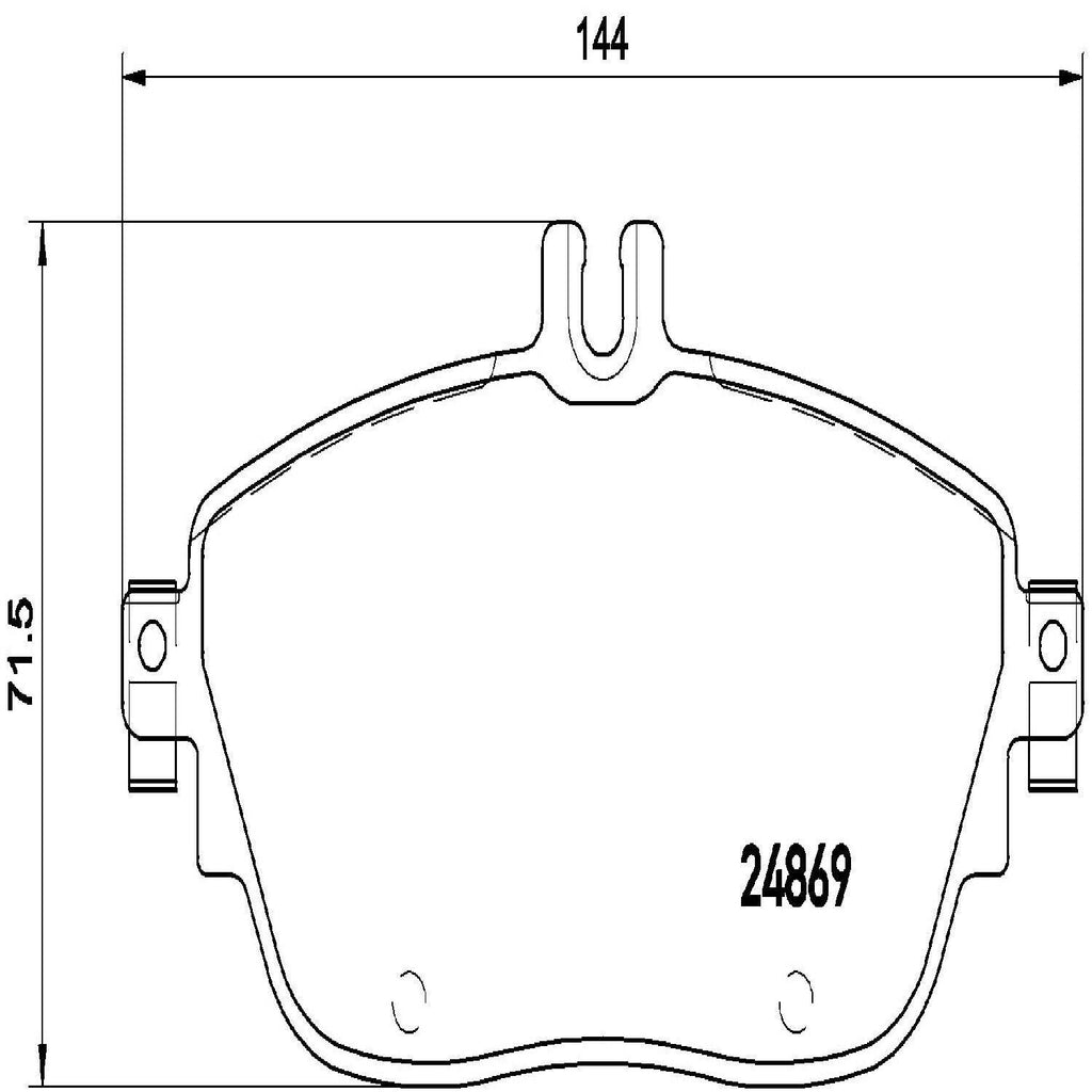 Front Disc Brake Pad Set for GLA250, QX30, CLA250, B250E+More (P50093)
