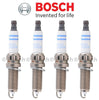 Set of 4 Spark Plugs Bosch Double Platinum for BMW E84 E89 F02 F06 F10 F25 F31