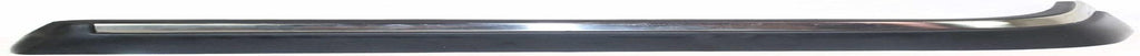 Rear Driver Side Outer Bumper Trim for 1990-1993 Volvo 240 Black Side Bumper Molding with Chrome Strip