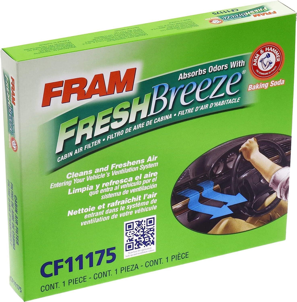 Fresh Breeze Cabin Air Filter with Arm & Hammer Baking Soda, CF11175 for Mazda Vehicles