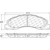 Centric Front Disc Brake Pad for Ford (102.13280)