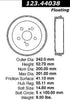 Centric Brake Drum for Corolla, Prius, Celica 123.44038