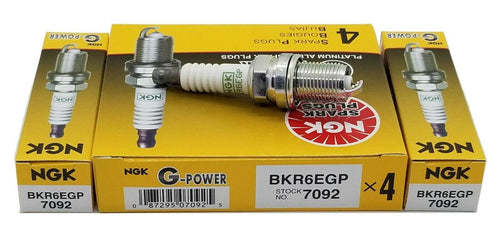 6 Plugs NGK BKR6EGP/7092 G-Power Platinum Spark Plugs