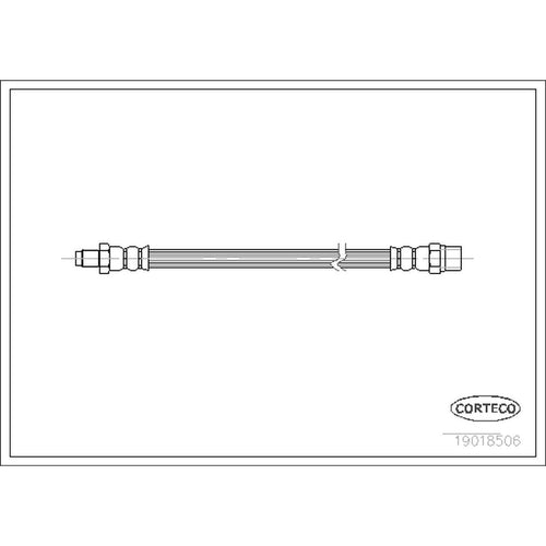 Corteco Brake Hydraulic Hose for BMW 19018506