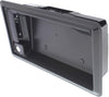Exterior Rear Door Handle Compatible with Ford Econoline Van 2008-2014 Backdoor Textured Black License Bracket Housing with View Cam