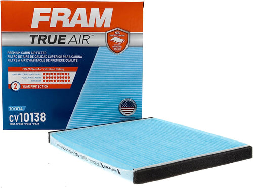 Automotive Replacement Trueair Cabin Air Filter for Car Passenger Compartment with Dual-Layered Filter (CV10138), 2 Pack