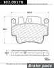 Centric Front Disc Brake Pad for Boxster, Cayman, Carrera GT, 911 (102.09170)