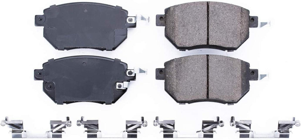 17-969, Z17 Front Ceramic Brake Pads with Hardware