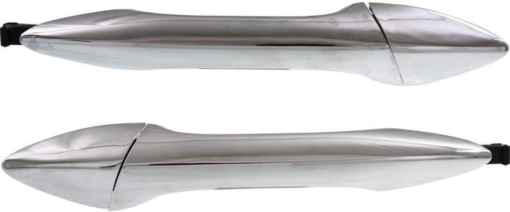 Rear, Driver and Passenger Side Exterior Door Handle Set of 2 Compatible with 2011-2016 Hyundai Elantra
