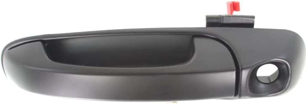 for Dodge Ram 1500 Exterior Door Handle 2002-2008 Driver Side Front, Smooth Black | with Key Hole | Trim: All Submodels