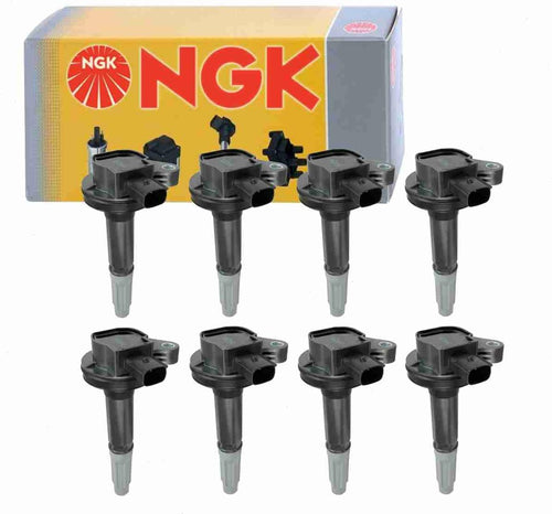 8 Pc NGK Ignition Coils Compatible with Ford F-150 5.0L V8 2011-2016