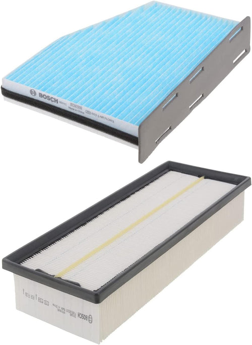 Bosch 6031C & 5012WS HEPA Cabin Air Filter and Air Filter Bundle