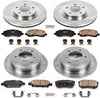 KOE2840 Autospecialty Front and Rear Replacement Brake Kit-Oe Brake Rotors & Ceramic Brake Pads
