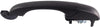 Compatible with Dodge Grand Caravan Exterior Door Handle 2008-2019 Driver or Passenger Side | Single Piece | Rear | Sliding Door Primed | with Key Hole | Trim: All Submodels | CH1513103 | 1NA50HBVAC