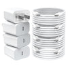 Fast Charger Iphone，[Apple Mfi Certified] 20W PD USB C Wall Charger 4 Pack with 6FT Fast Charging Cable - Fast Charger for Iphone 14/14 Pro Max/13/13 Pro/12/12 Pro/11/11 Pro/Xs, Ipad
